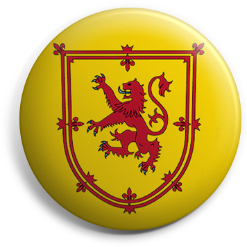 Scotland Lion Rampant button badge
